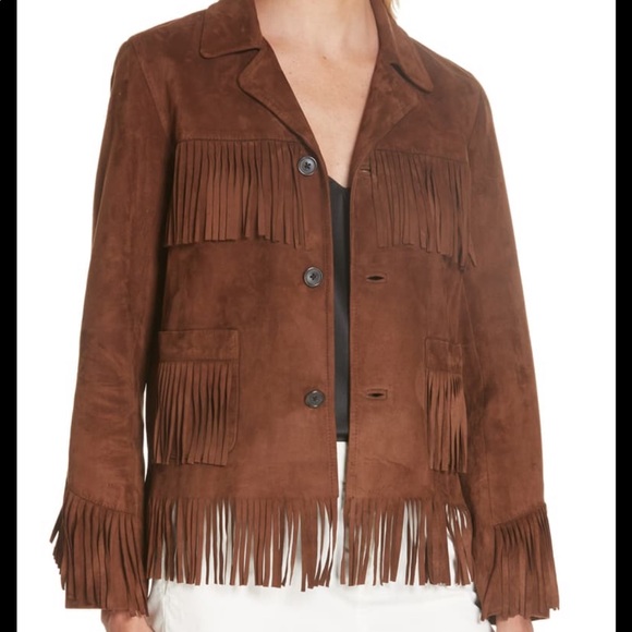 silver sequin fringe jacket